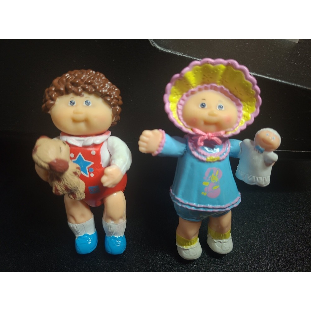 80s Cabbage Patch Kid‎ Xavier Roberts and doll with bonnet and baby Poseable Toy